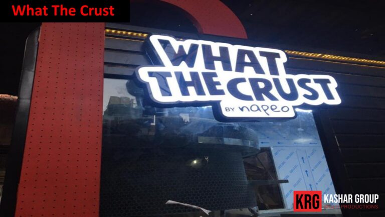 Mobile Solutions What The Crust food trailer signage by Napeo