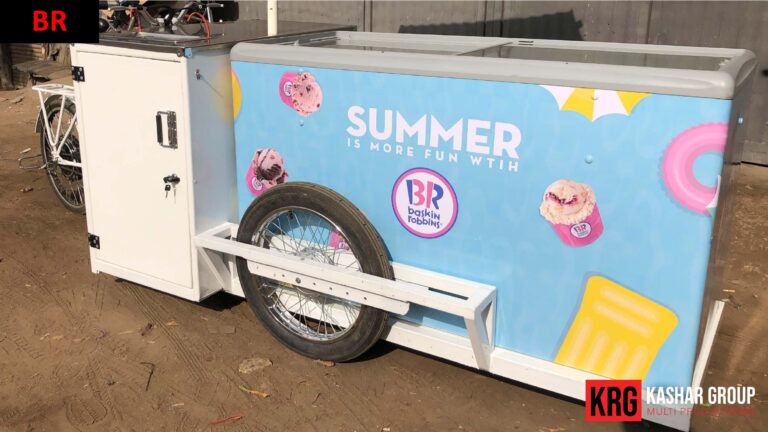 Mobile Solutions Baskin-Robbins ice cream food trailer with "Summer is More Fun" branding